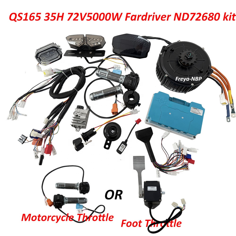 QS Motor QS165 5000W 72V 35H H - đánh giá và giá Mid Drive Motor Kit 72V 5000W